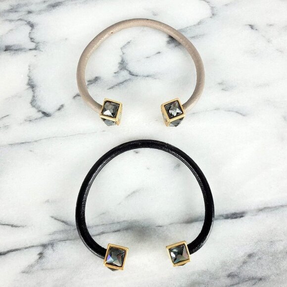 Magnetic Crystal‎ Cube Cuff Bracelet Set - Picture 4 of 5